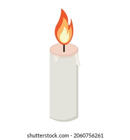 candle Icon Vector For Web, Presentation, Logo, Icon, Etc