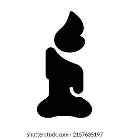 Kerzensymbol, Wachssymbol, Vektorgrafik