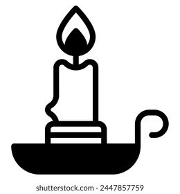 Kerzen-Icon für Web, App, Infografik, etc
