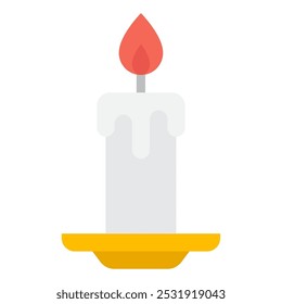 Candle icon for web, app, infographic, etc