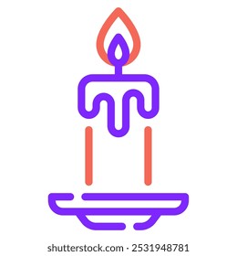 Kerzen-Symbol für Web, App, Infografik usw.