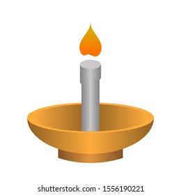 candle icon for web design, logo, mobile app and other