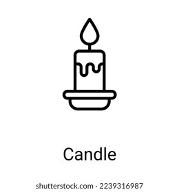 Iconos de velas con fondo blanco