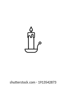 candle icon,vector best line icon.