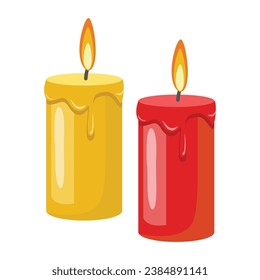 Candle-Illustrations-Vektorsymbol, das leicht modifiziert oder bearbeitet werden kann