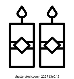 candle illustration vector and logo new year icon perfect. Icon sign from modern collection for mobile concept and web. Nice design perfect.