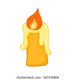 Candle isolated illustration on white background