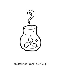 candle in jar cartoon