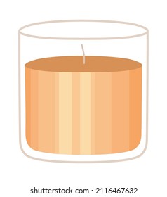 Candle Jar Icon Over White