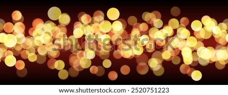 Candle light bokeh seamless pattern. Festive bg with yellow and gold circles on dark background. Religious ceremony or celebration blurred backdrop with flame. Memorial night vector illustration