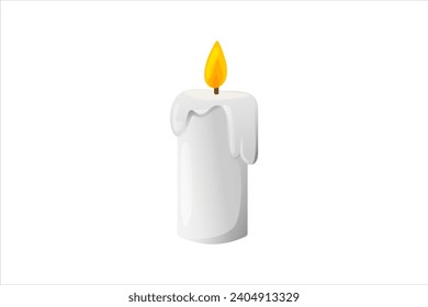 Candle Light Christmas Sticker Design