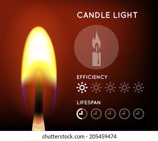 Candle Light Infographic