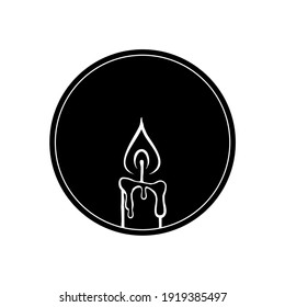 Candle Outline Images, Stock Photos & Vectors | Shutterstock