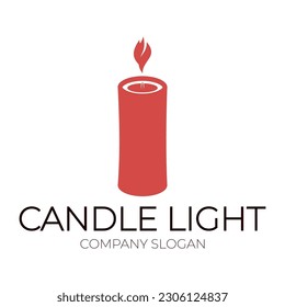 candle light logo design template illustration seamless vector icon