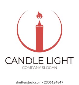 candle light logo design template illustration seamless vector icon