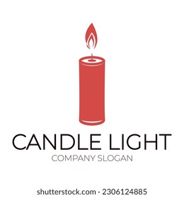 candle light logo design template illustration seamless vector icon