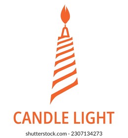 candle light logo design template illustration seamless vector icon