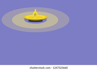 candle light on purple background