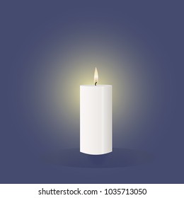 Candle light vector