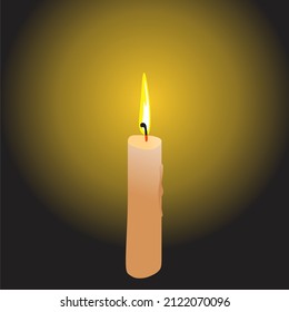 luz de las velas vectores dibujar cera derretido concepto de llama ardiente negro oscuro fondo de la noche cena objeto realista candelabro símbolo de fuego ilustración oscuridad con ruido y efecto de grano icono