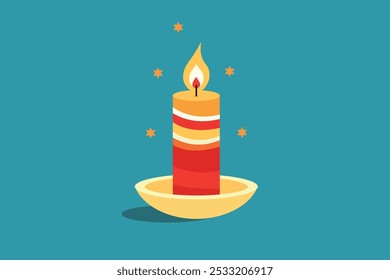 Candle light vector illustration design