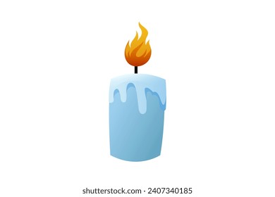 Candle Light Winter Sticker Design