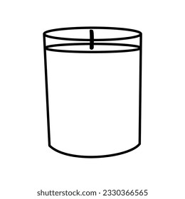 Candline Art minimale einfache Logo-Vektorgrafik