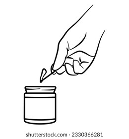 candle line art vector illustration