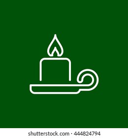 candle line icon