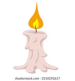 Ilustração de Halloween com Iluminação de Velas