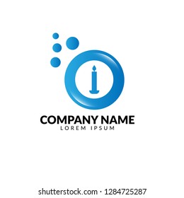 
candle logo concept. Designed for your web site design, logo, app, UI.