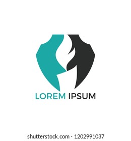 candle logo design. Natural gas business company modern trendy fresh energy abstract symbol design.
