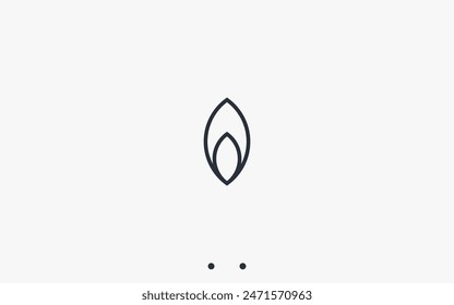 candle logo design vector silhouette illustration