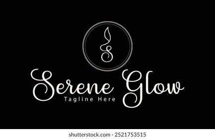 Candle logo, Candle light icon logo design vector template