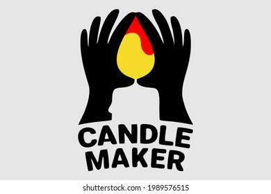 Candle logo maker with color