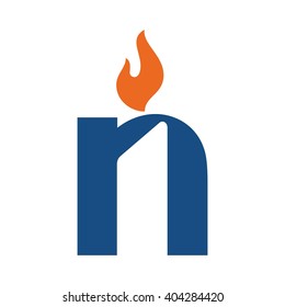 candle logo vector.