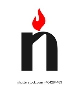 candle logo vector.