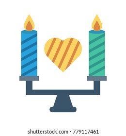 candle love and romance