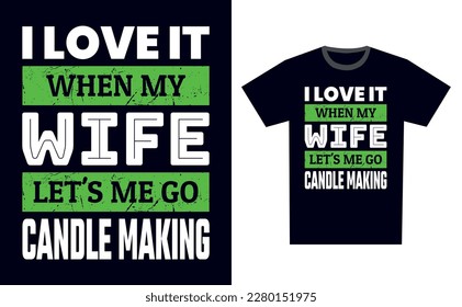 Candle Making T Shirt Design Template Vector