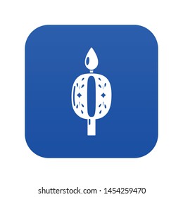Candle numbering icon. Simple illustration of candle numbering vector icon for web