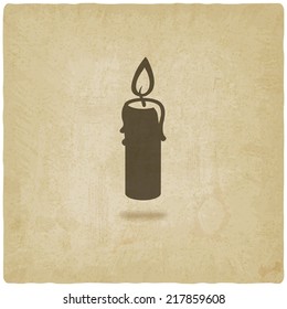 candle old background - vector illustration. eps 10