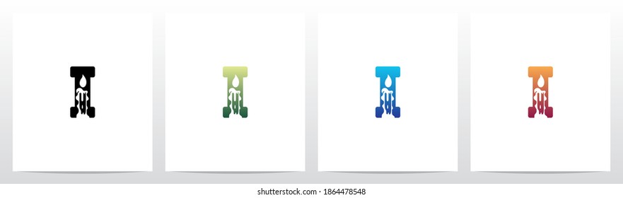 Candle On Letter Logo Design I