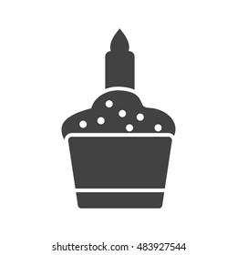 Candle on Muffin