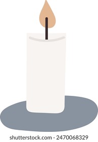 Vela En La Ilustración vectorial De La Placa