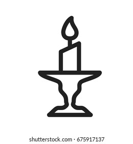 Candle on Stand