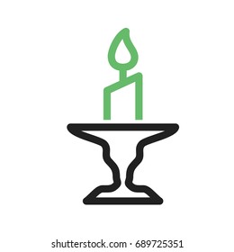 Candle on Stand
