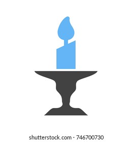 Candle on Stand