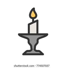 Candle on Stand