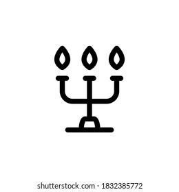 Candle outlined vector icon n