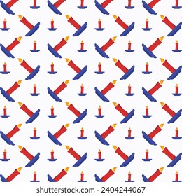 Diseño de patrones de velas colorido abstracto fondo de ilustración vectorial